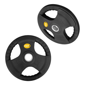 Discos Olímpicos Tayga Entrenamiento 20kg con 3 Agarres NG
