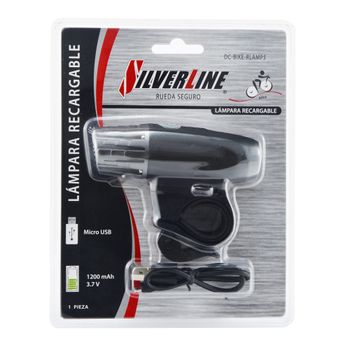 Lámpara Recargable para Bicicleta Silverline Ciclismo Nero DC-BIKE-RLAMP5