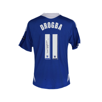 Jersey Autografiado por Didier Drogba del Chelsea FC Unisex