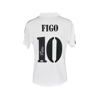 Jersey Autografiado por Luis Figo del Real Madrid Unisex