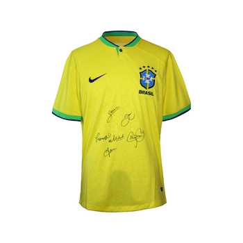 Jersey Autografiado por Integrantes de la Selección Nacional de Brasil Unisex
