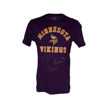 Playera Autografiada por Kirk Cousins, Dalvin Cook y Adam Thielen de los Vikings de Minessota Unisex
