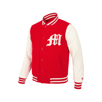 Chamarra New Era LMB Diablos Rojos del México Varsity Fangear Hombre 60682495