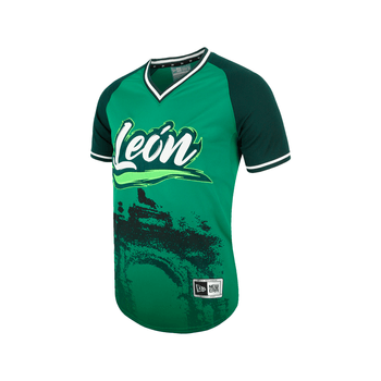 Jersey New Era LMB Bravos de León Visita 100 Aniversario Hombre 14541957