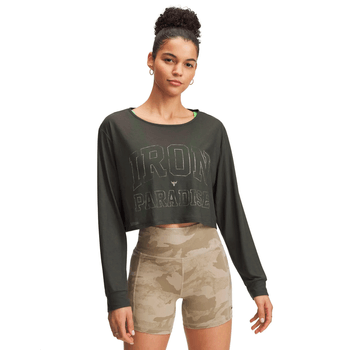 Playera Under Armour Entrenamiento Project Rock Iron Paradise Mujer 1389709-310