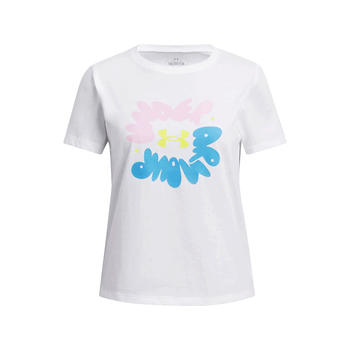 Playera Under Armour Casual Bubble Wordmark Niña 1389765-100