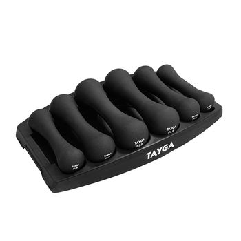 Set 3 Pares de Mancuernas Tayga Entrenamiento 3, 5 y 8 Lbs Neopreno NG TN358B