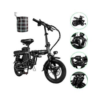 Bicicleta Eléctrica Plegable Pro E-BE E-flex R14 750w 35km/h NG