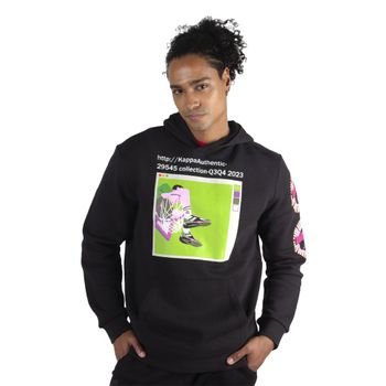 Sudadera Kappa Casual Authentic Graphik Giafar NG Hombre
