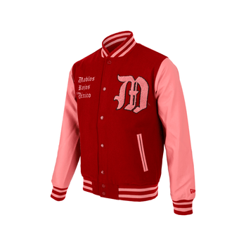 Chamarra New Era LMB Diablos Rojos del México Varsity x Roji Hombre 14364663