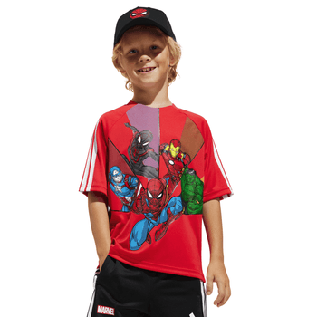 Playera adidas Casual x Marvel Spider-Man Infantil Unisex JF3654