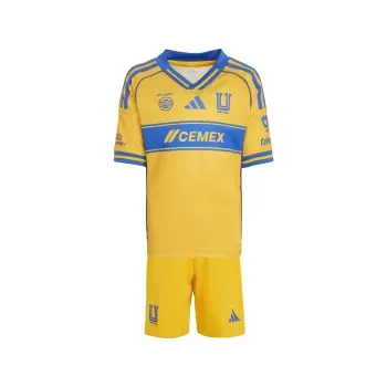 Uniforme adidas Futbol Tigres Local 25/26 Infantil Unisex JJ2213
