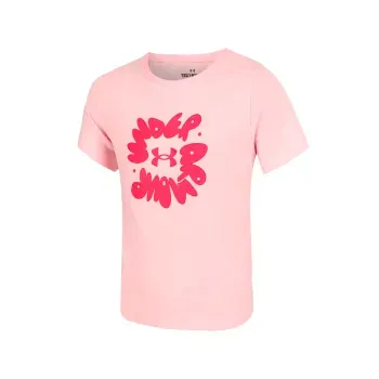 Playera Under Armour Casual Bubble Wordmark Niña 1389765-647