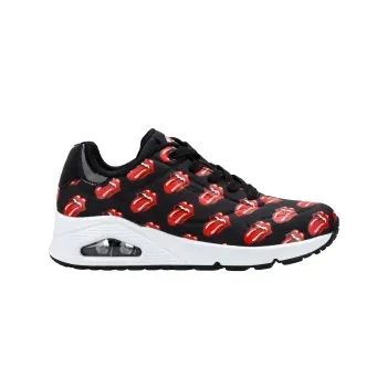 Tenis Skechers Casual Rolling Stones Uno Mujer 177964BKRD