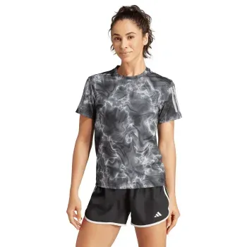 Playera adidas Correr Own the Run Allover Print Mujer IL4140