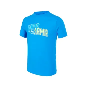 Playera Under Armour Casual Overlay Wordmark Niño 6005069-402
