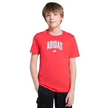 Playera adidas Casual Collegiate Graphic Infantil Unisex JV5194