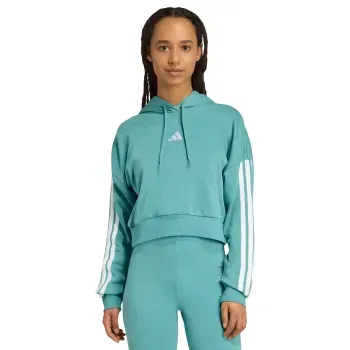 Sudadera adidas Essentials French Terry Crop 3 Stripes Mujer JY3132
