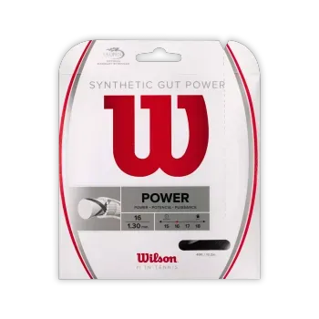 Cuerda para Raqueta Wilson Tennis Synthetic Gut Power Unisex