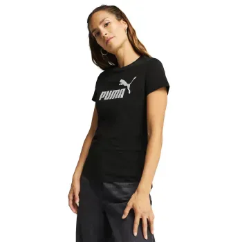 Playera Puma Casual Essentials Metallic No. 1 Logo Mujer 631536 01