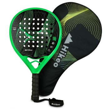 Kit Pala, Funda, Grip y 3 Pelotas Pádel Hikeo Premium Vr 84650-Gr