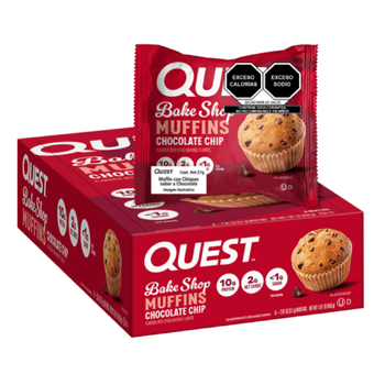 Muffins de Proteína Quest Nutrition Chispas Chocolate 8pz