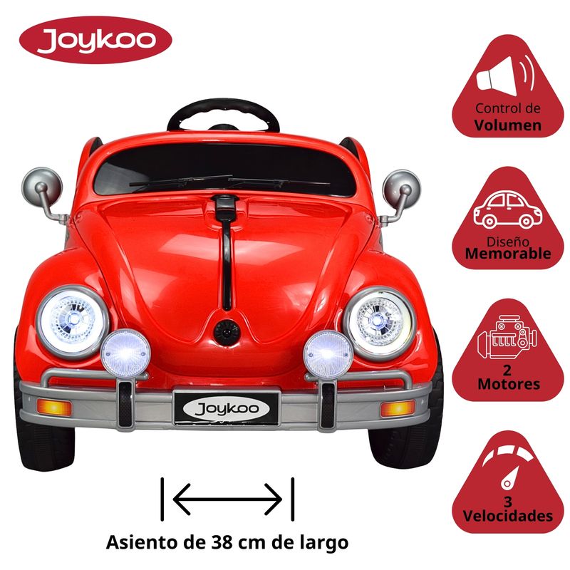 Montable Eléctrico Joykoo Vocho 12V RJ Infantil Unisex