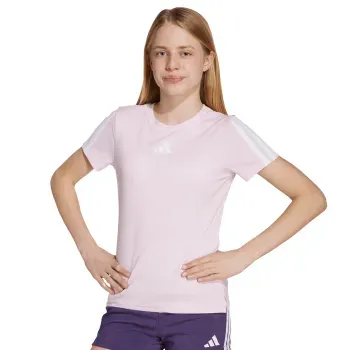 Playera adidas Essentials Training 3 Stripes Niña JW5018