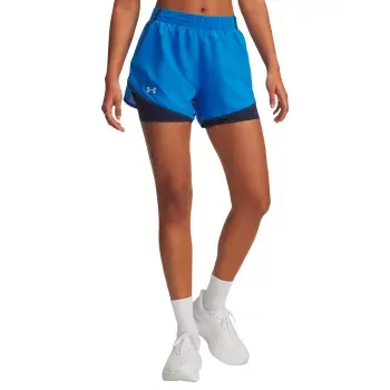 Short Under Armour Correr Fly-By 2 en 1 Mujer 1382440-402