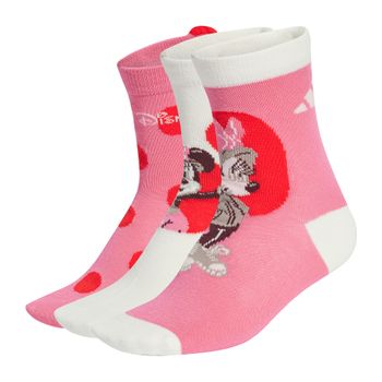 Calcetines  x Disney Minnie Mouse 3 Pares Niños adidas Entrenamiento JH3267 Blanco