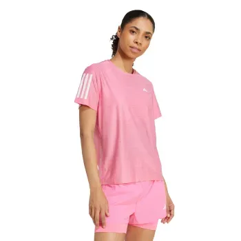 Playera Own The Run adidas Correr JW9675 Rosa