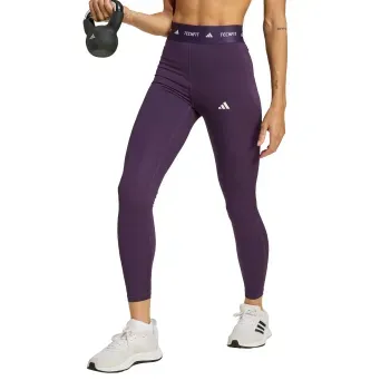 Mallas 7/8 Techfit Corte Alto adidas Entrenamiento JW5182 Morado