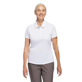 Playera Polo Manga Corta Solid Performance Mujer adidas Golf IP8671 Blanco