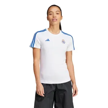 Playera 3 Franjas Real Madrid adidas Futbol IT3812 Blanco