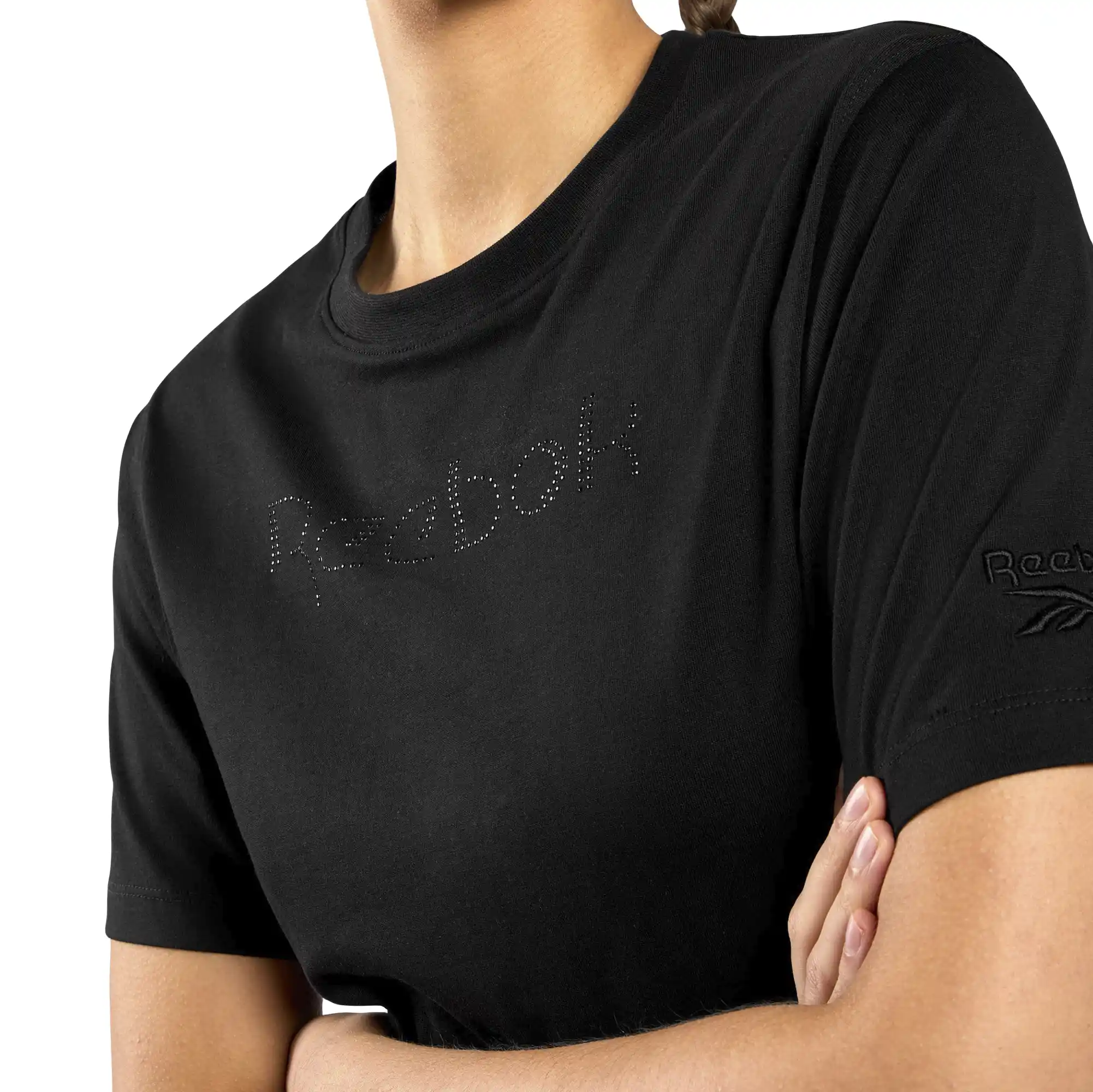 Playera Reebok Casual Studded Logo Mujer 100253952