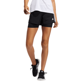 Short adidas Entrenamiento 3 Stripes 2 en 1 Mujer GL7686