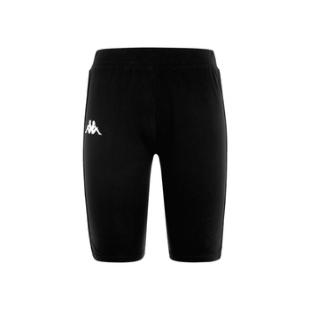 Short Kappa Casual 222 Banda Dicles Mujer Negro
