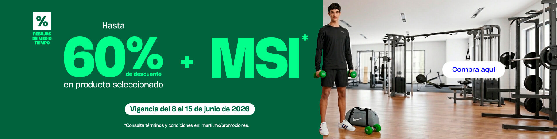 hasta 60% de descuento| Martí